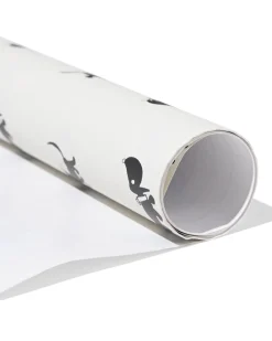Takkie en Siepie cadeaupapier 70x200cm wit