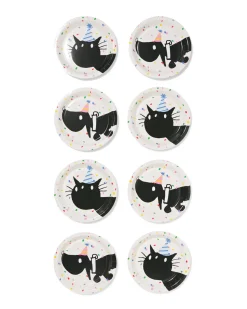 Takkie en Siepie gebaksbordjes ⌀17.5cm papier - 8 stuks