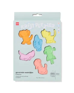 Takkie en Siepie gevormde waskrijtjes - 6 stuks