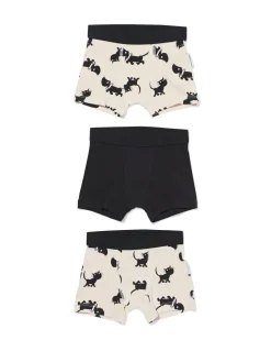 Takkie en Siepie kinderboxers - 3 stuks zwart/wit