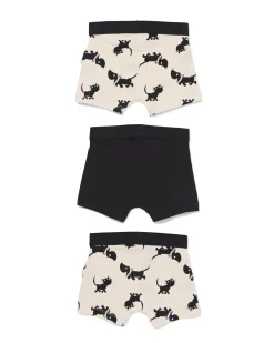 Takkie en Siepie kinderboxers - 3 stuks zwart/wit