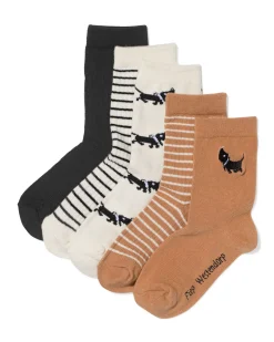 Takkie en Siepie kindersokken - 5 paar lichtbruin
