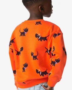 Takkie en Siepie kindersweater Koningsdag oranje