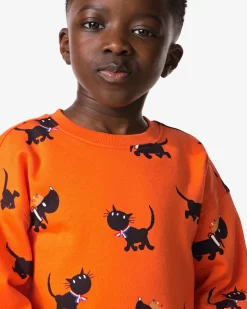 Takkie en Siepie kindersweater Koningsdag oranje