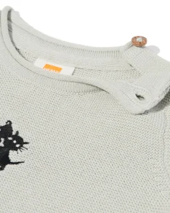 Takkie en Siepie newborn trui borduursel lichtgroen