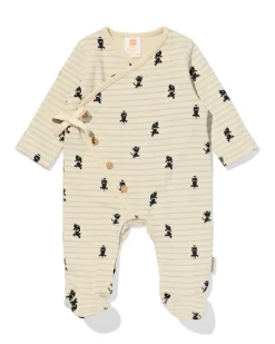 Takkie en Siepie newborn boxpakje jersey strepen ecru