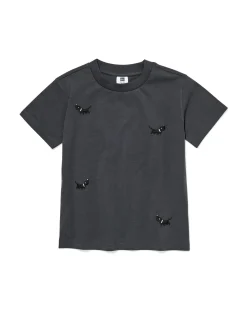 Takkie kinder T-shirt donkergrijs