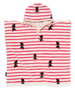 Takkie kinderponcho 60x60cm strepen