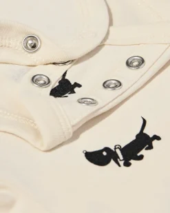 Takkie newborn meegroei overslagromper ecru