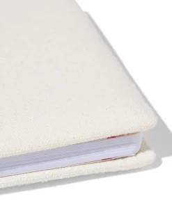 Takkie notitieboek 15x15cm gelinieerd canvas