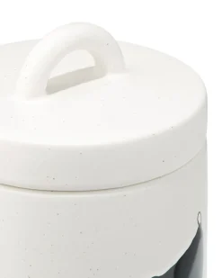 Takkie snoepjespot 17x11.5x11.5cm wit