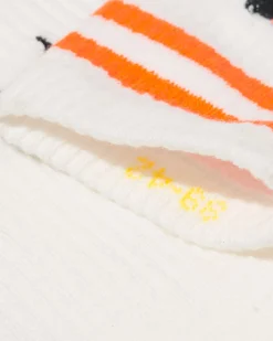 Takkie sokken voor volwassenen Koningsdag gebroken wit