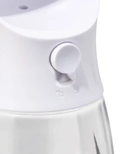 Takkie waterfles 550ml met drinkbakje wit