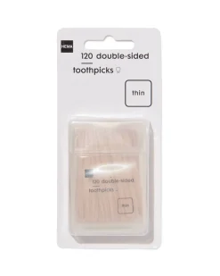 tandenstokers dun - 120 stuks