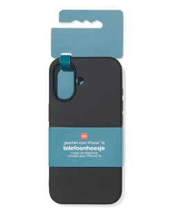 telefoonhoes zwart voor iPhone 16