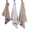 thee- en keukendoeken bruin - 4 stuks
