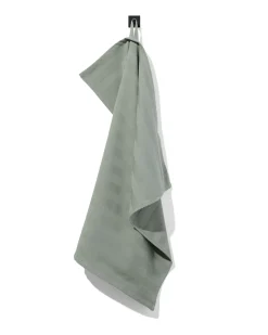 theedoek 65x65 katoen grijsgroen