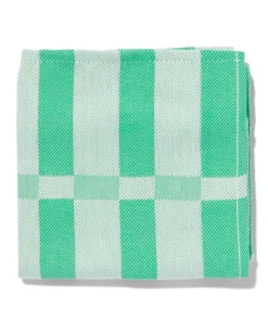 theedoek 65x65 katoen groen