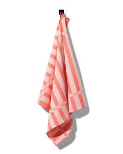 theedoek 65x65 katoen koraal