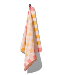 theedoek 65x65 katoen met ruiten
