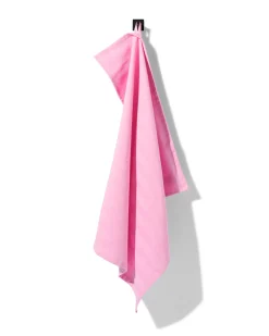 theedoek 65x65cm katoen roze