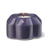 theelichthouder keramiek bloem donkerblauw