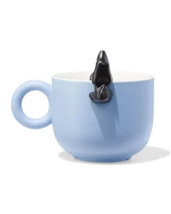 theemok 480ml aardewerk lichtblauw Takkie