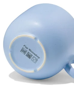 theemok 480ml aardewerk lichtblauw Takkie