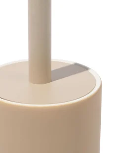 toiletborstelhouder Ø9.5x43cm mat zand