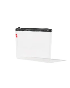 toilettas plat transparant 14x20
