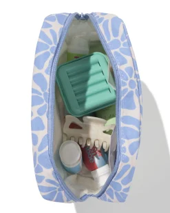 toilettas 20x25cm bloemen
