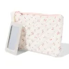 toilettas 21x14cm bloemen