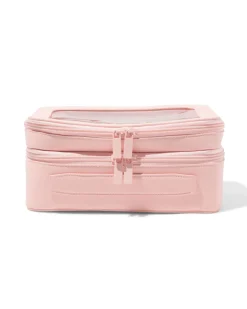 toilettas 23x15x9cm dubbellaags transparant