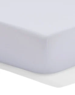 topper hoeslaken 140x200cm jersey wit