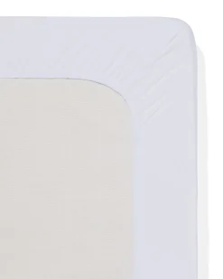 topper hoeslaken 160x200cm jersey wit