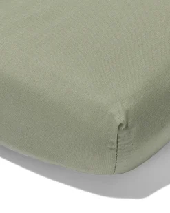 topper hoeslaken 90x200cm zacht katoen groen