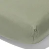 topper hoeslaken 180x220cm zacht katoen groen