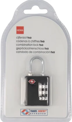 TSA cijferslot - 6.5x3