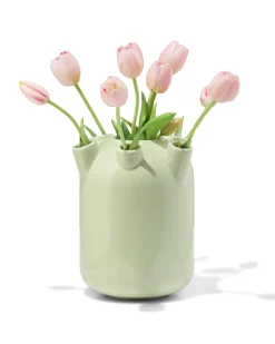 tulpenvaas ⌀15x21cm keramiek groot groen