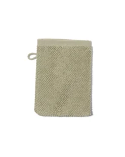 tweedekans washand recycled katoen 16x21 grijsgroen