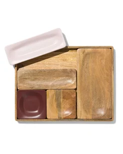 tweezijdige serveerplank 34x17cm mangohout