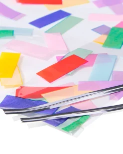 uitdeelzakjes gekleurde streep - 8 stuks