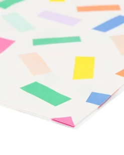 uitdeelzakjes papier gekleurde streepjes 8 stuks