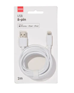USB laadkabel 8-pin