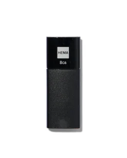 USB stick 2.0 8GB zwart