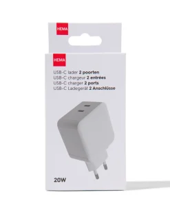 USB-C lader 2 poorten