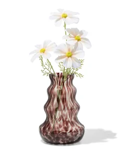vaas ⌀16x24cm glas organisch camouflage