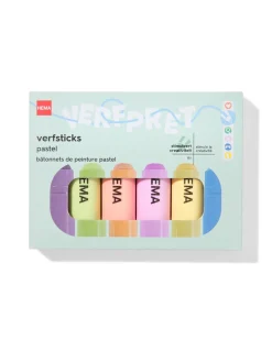 verfsticks pastel - 6 stuks