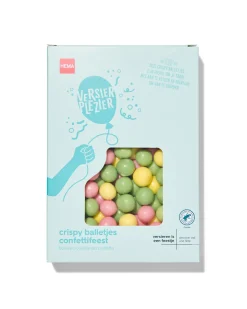 versierplezier crispy balletjes - confettifeest