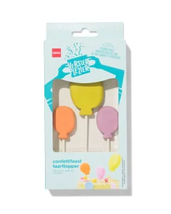 versierplezier eetbare topper - confettifeest
